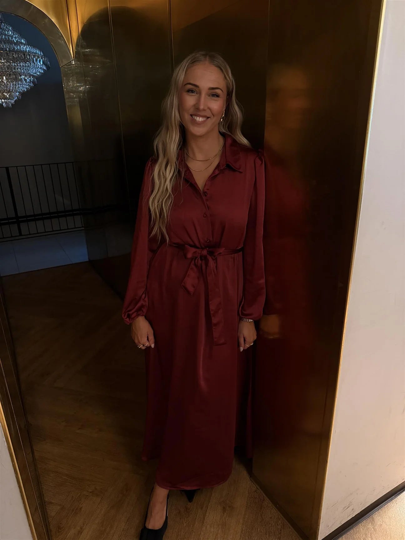 AWBEA Long Dress - Biking Red